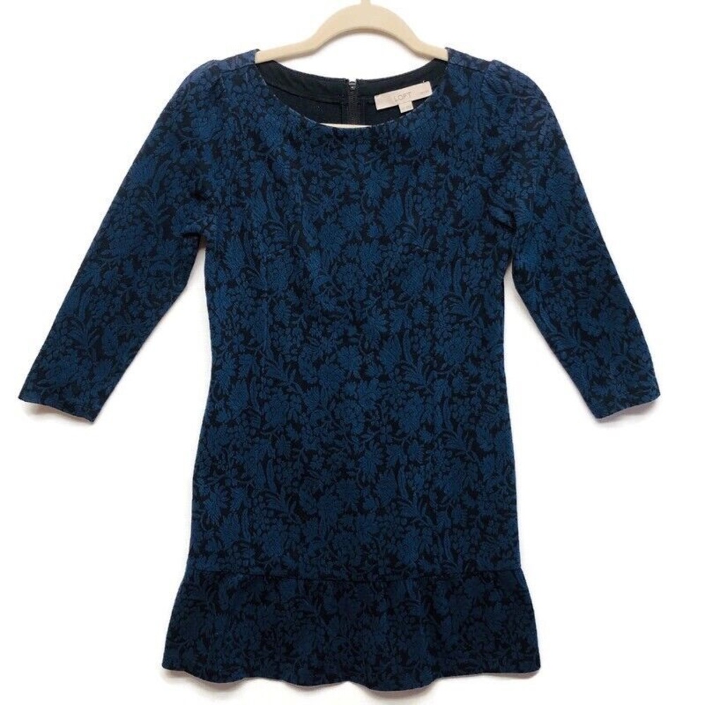 Loft Blue Dress | Size 6 | Wedding Guest Dress